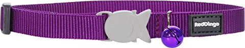 Solid Color Cat Collar, Purple