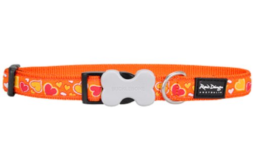 Breezy Love Orange Dog Collars,Large