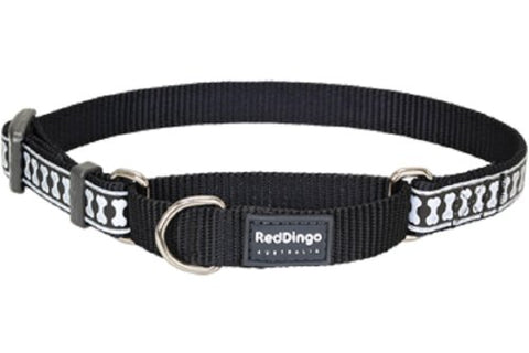 Black Reflective - Martingale Collars,Small