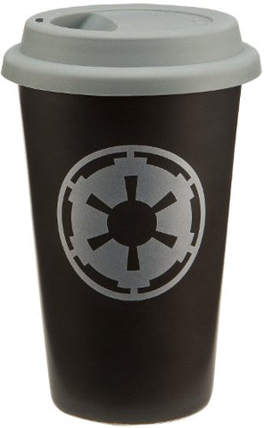 Star Wars 12 oz. Double Wall Ceramic Travel Mug, 3.75" x 3.75" x 6"