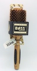 Bass Large Round: 100% Wild Boar Bristles, Long Hair Styles, Wood Handle Brush- Dark (not in pricelist)