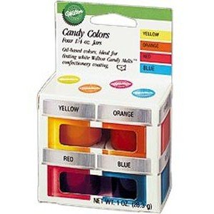Wilton Chocolate Colour Set - Primary (4 pcs) yellow, orange, red, and blue