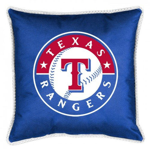 SIDELINES PILLOW Texas Rangers  - Color Bright Blue - Size 18x18