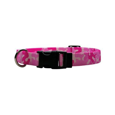 Flames or Camo Collection - Standard Collar, X-Small, Camo Pink