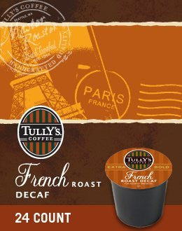 Tully's, French Roast Decaf, k-cup