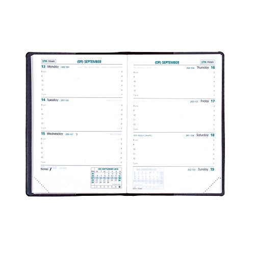 Quo Vadis Planners, Sapa X, Plain Edge Refill, Calendar Year, Weekly Small, 2018