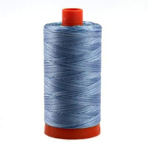 Aurifil- 50wt Cotton 1,422yd, Stonewashed Denim