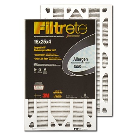 Allergen Reduction Filters Display 16 in x 25 in x 4 in