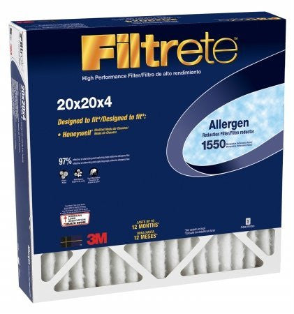 Allergen Reduction Filter for 4" Housings 20 in x 20 in x 4 in