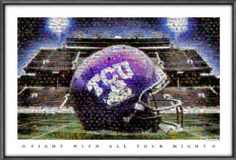 MOSAICS TCU AMON G. CARTER STADIUM Texas CU Horned Frogs - Color Multi - Size 24x36