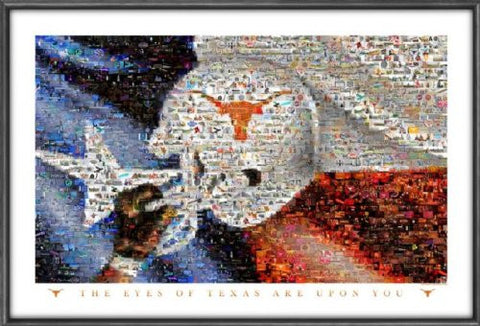 MOSAICS THE EYES OF TEXAS - Texas Longhorns  - Color Multi - Size 24x36