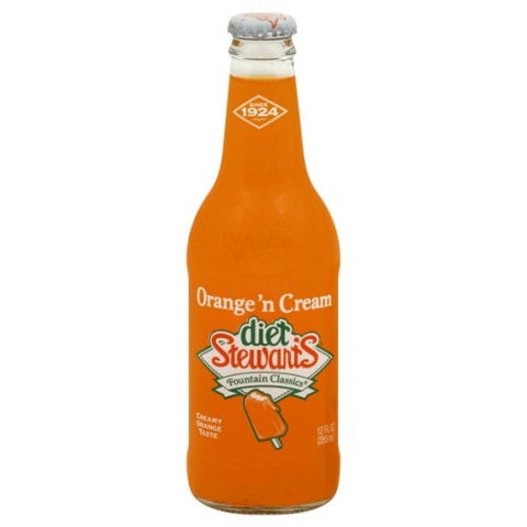 Stewart's Soda Orange N Cream 24 Count 12 Oz