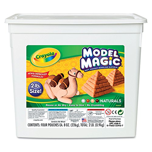 Model Magic 2-lb. - Natural Colors, (4) 8-oz.  Packs  - White, Bisque, Terra Cotta, & Earthtone