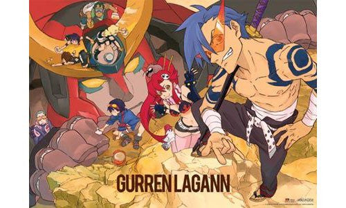 Gurren Lagann Group Wall Scroll