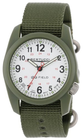 DX3 Field 40mm 7/8" 1.5oz White Dial Olive Case Forest Band