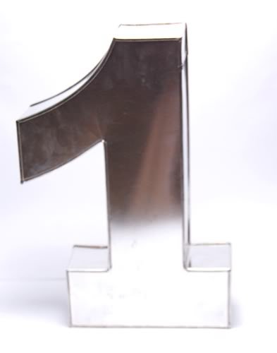 Large Number One Cake Tin 14" x10" x3" (approximate)