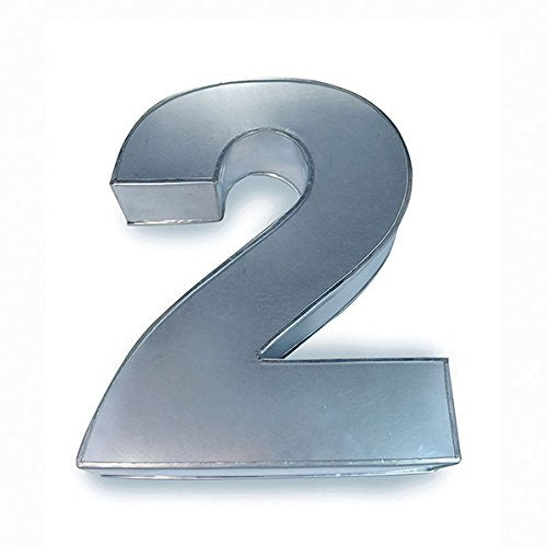 Large Number Two Cake Tin 14" x10" x3" (approximate)