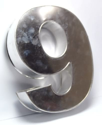 Large Number Nine Cake Tin 14" x10" x3" (approximate)