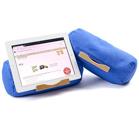 Lap Log Classic - iPad Stand / Touchscreen Tablet Holder - Good for Reading in Bed - Top Rated on Amazon - Made in USA - Deepwater Blue