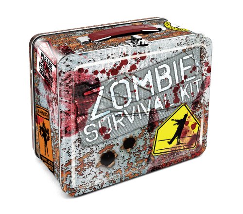 Zombie Survival Kit Retro Lunch Box, 7.75” x 6.75”