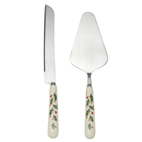 HOLIDAY DESSERT SERVER SET 2PC