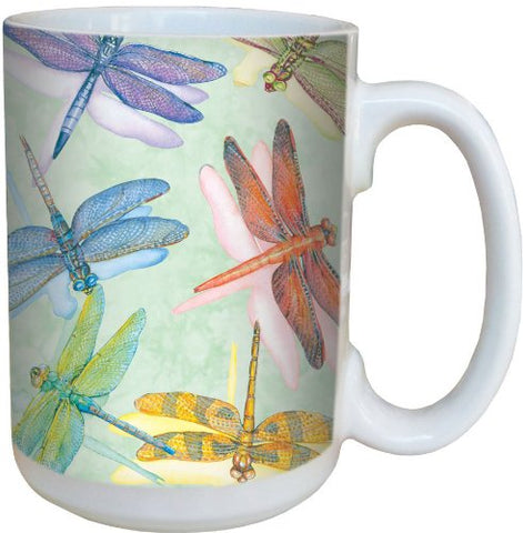 Tree-Free Greetings Dragonflies Mug 15 oz
