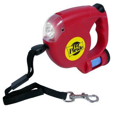 DOG LEASH W/ FLASHLIGHT & BAGS