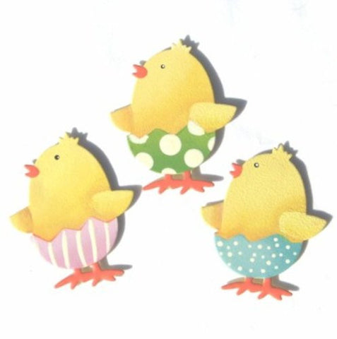 Embellish Your Story Chick in Easter Egg Magnets- Set of 3 Assorted