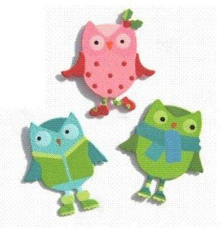 Embellish Your Story Owl Friends Magnets Set of 3 Assorted