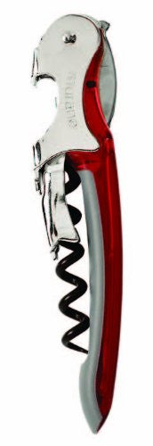 Murano Waiter’s Corkscrew, Translucent Colours, Red