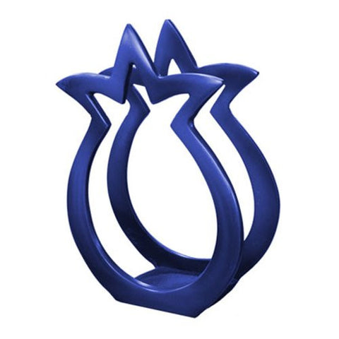 Painted Aluminium Napkin holder - Pomegranate Blue
