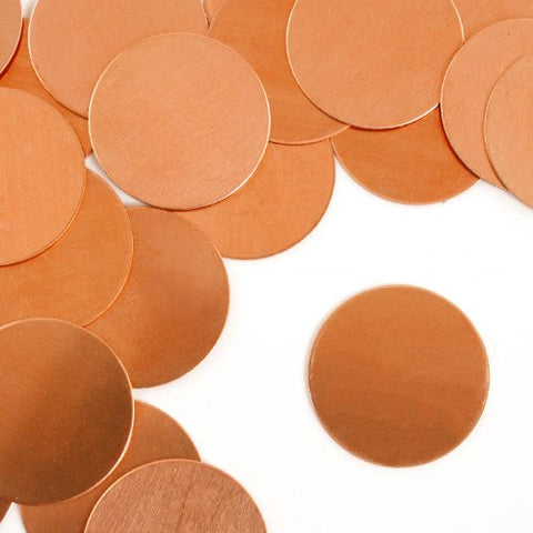 Circle, 1"- Stamping Blank - Copper(24pc)
