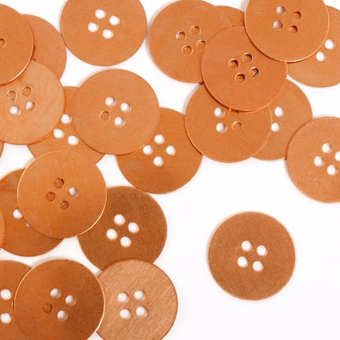 Button, Small- Stamping Blank - Copper (24 pc)