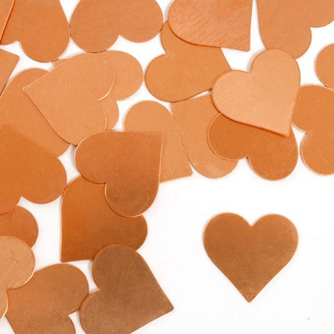 Heart, 3/4"- Stamping Blank - Copper(24pc)