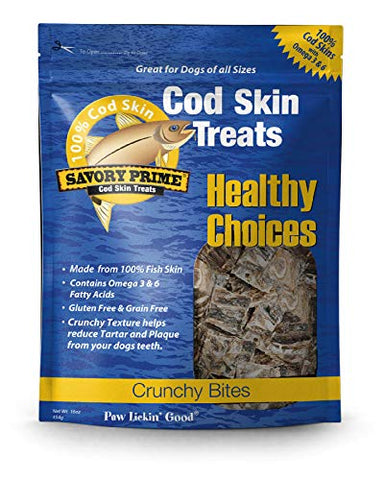 Sales Cod Skin Fish Crunchy Bites 16Oz