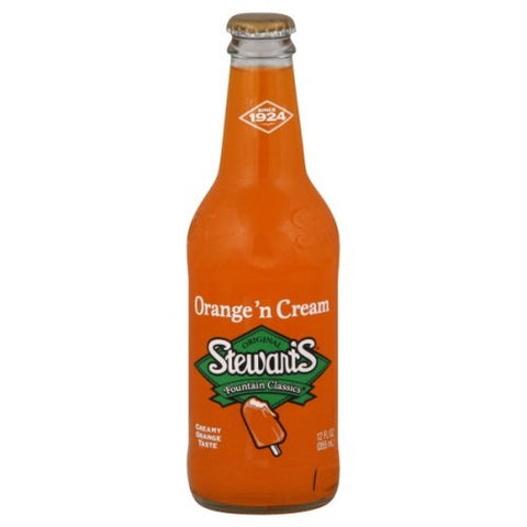 Stewart's Soda Orange N Cream 24 Count 12 Oz