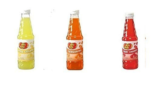 Jelly Belly Syrup - Tangerine,
Jelly Belly Syrup - Pina Colada, and 
Jelly Belly Syrup - Very Cherry