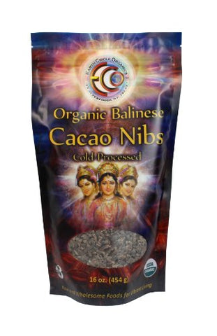Cacao Nibs - Raw, Organic, Kosher - 16oz