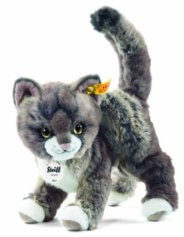 Kitty Cat, Grey/Beige, 9.8"