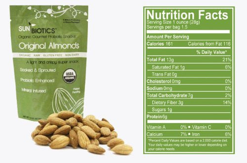 Sunbiotics Original Almonds,1.5 oz