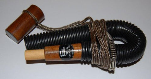 2-in-1 Elk Call, Walnut With Plastic Tube, With Lanyard