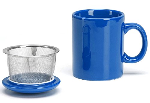Infuser Mug, Simply Blue 11 Oz