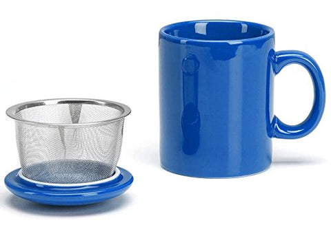 Infuser Mug, Simply Blue 11 Oz