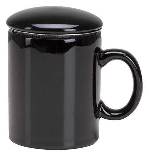 Infuser Mug, Black 11 Oz