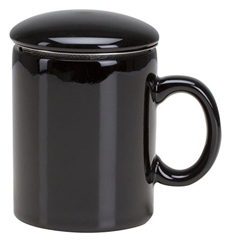 Infuser Mug, Black 11 Oz