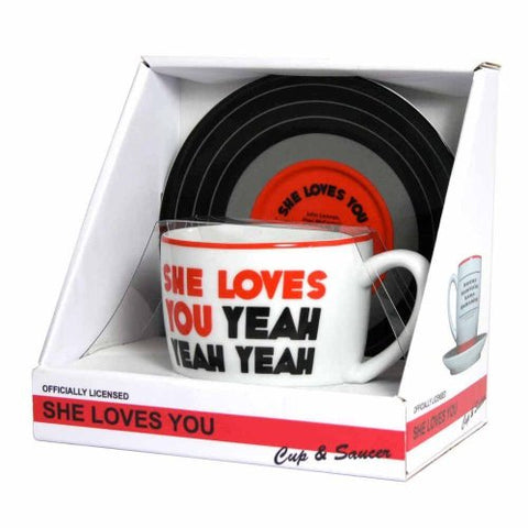 Cup & Saucer - She Loves You