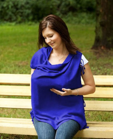 Jolly Jumper Pashmama Breast Feeding Cover The Breast Feeding Cover You Wear as a Scarf - Blue