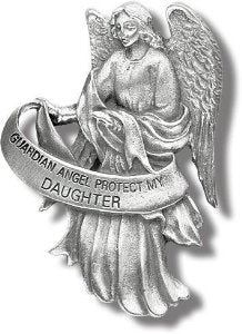 Guardian Angel Auto Visor Clip Protect My Daughter