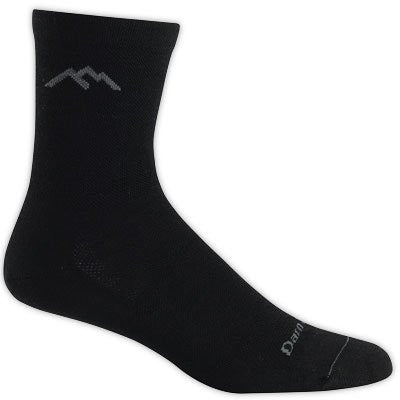 Men's Solid Micro Crew Ultra Light (merino) - Black XL