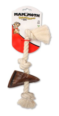 Flossy Chews Naturals White Tug with Cow Hoof 13”